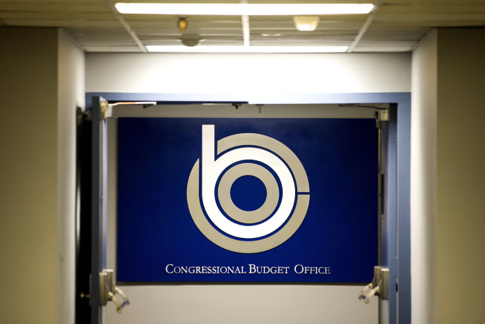 congressional budget office building sign