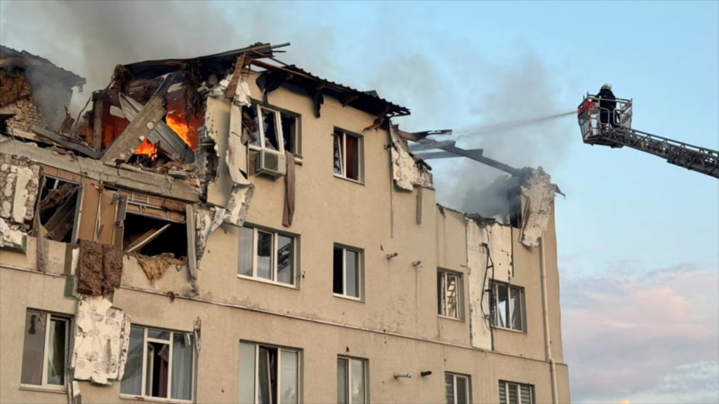 Russian drone strike in Ukraine kills several before Trump and Zelenskyy meet
