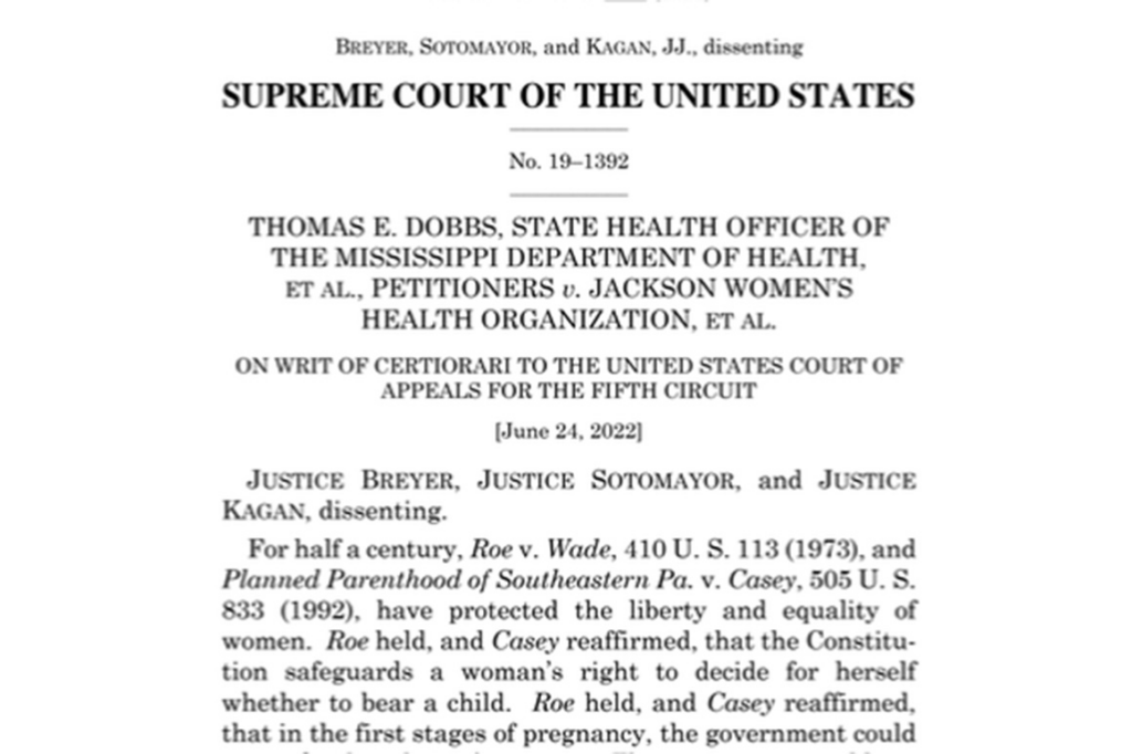 historic dissent documents