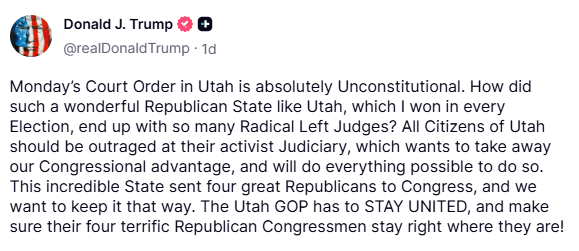 truthsocial screenshot utah