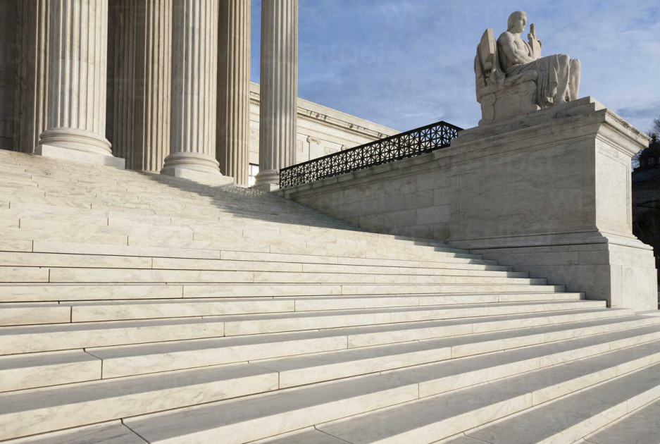 U.S. Supreme Court building main entrance stairs