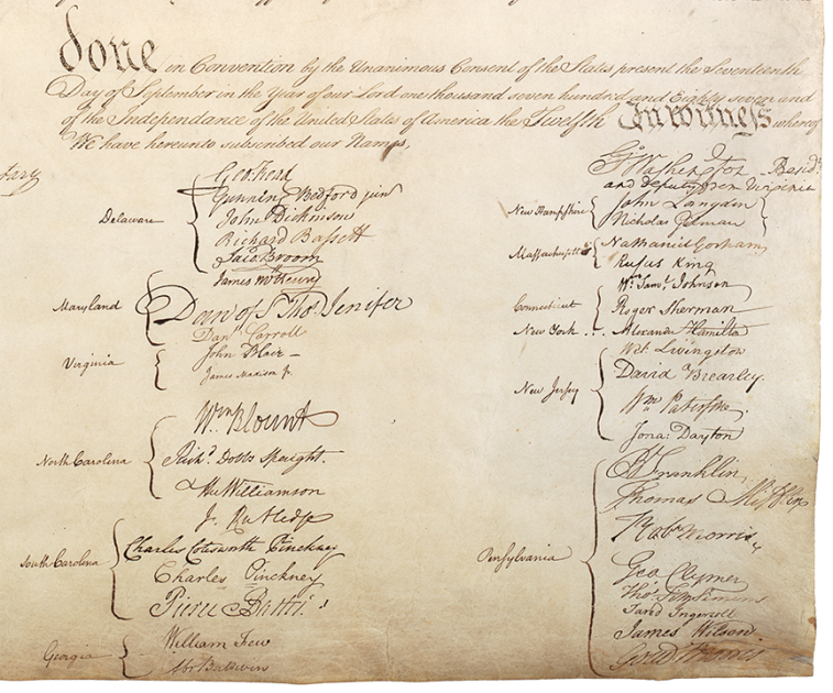 us constitution original signatures