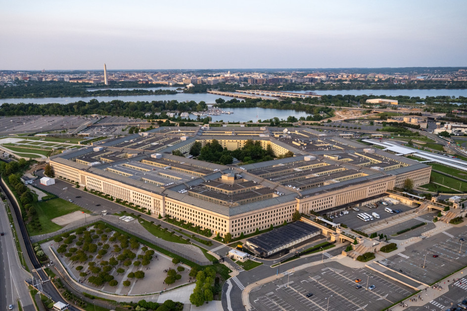 Pentagon building aerial view