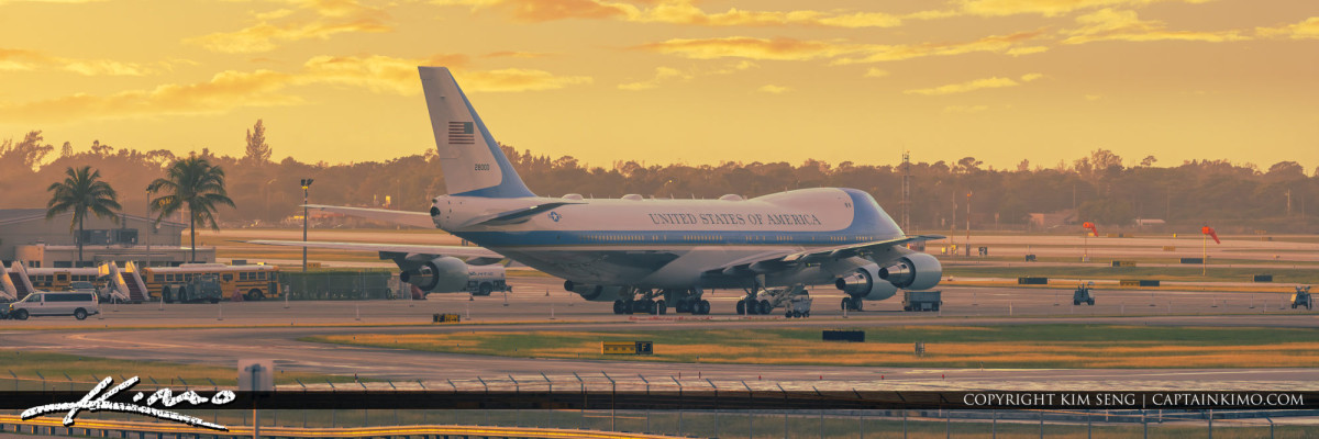Air Force One at Palm Beach airport