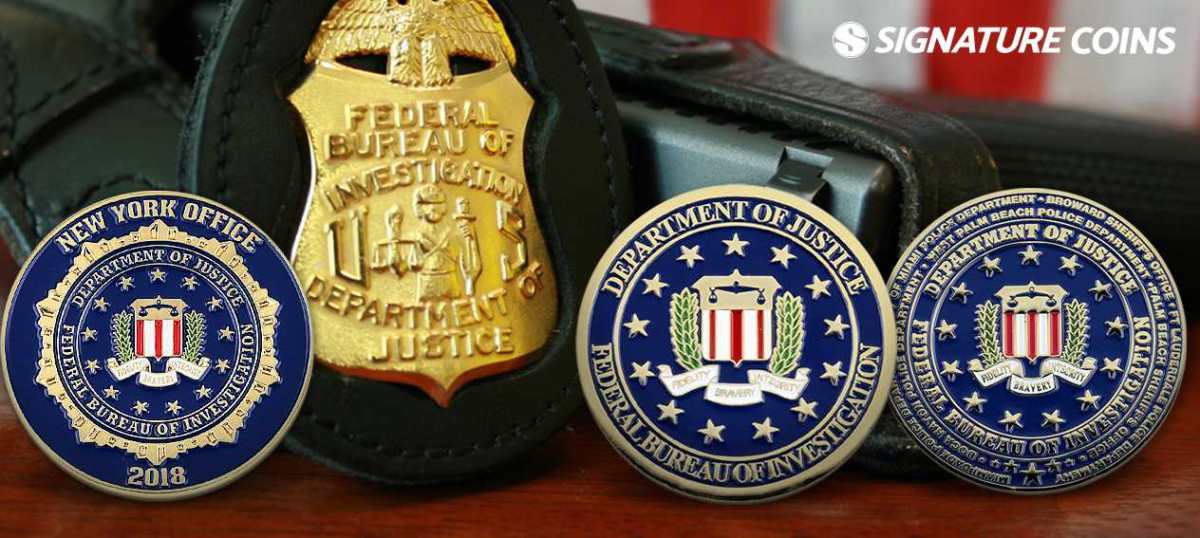 FBI challenge coin traditional design comparison