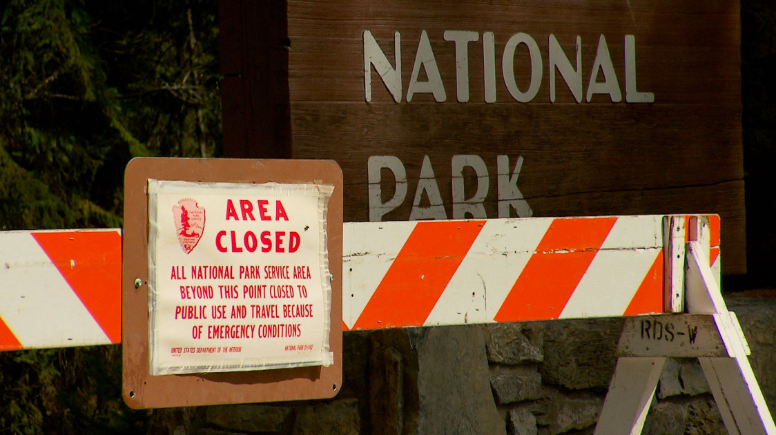 closed national park entrance