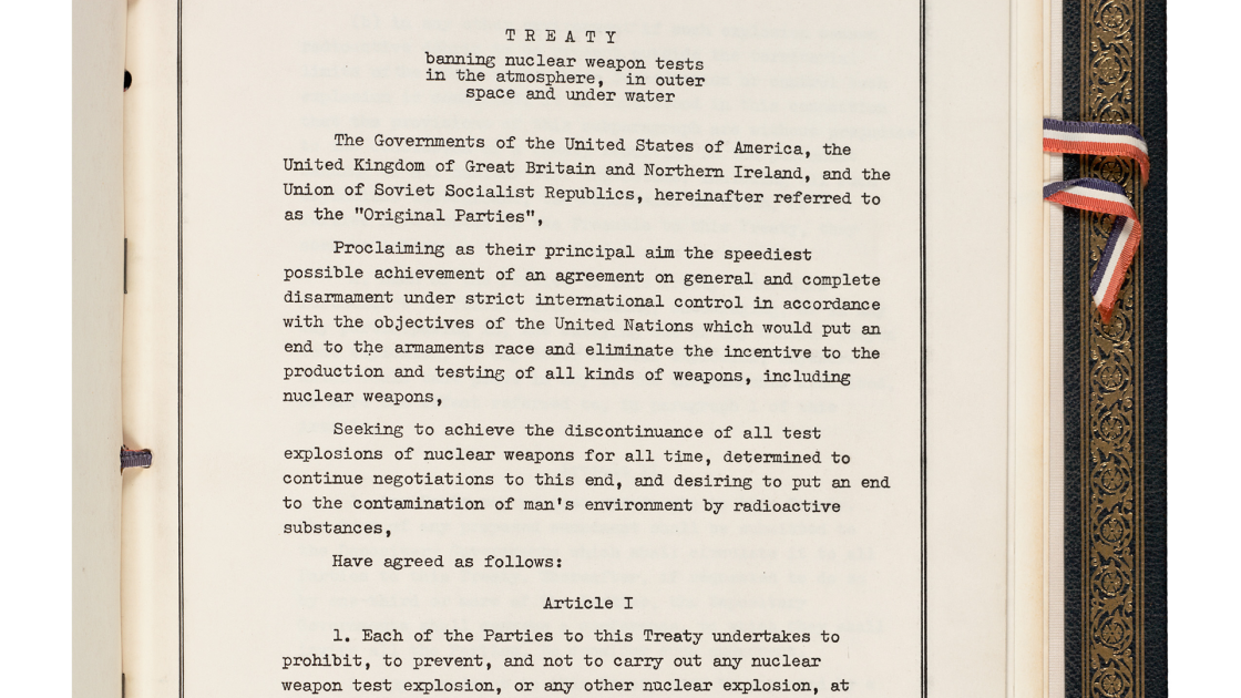 Comprehensive Test Ban Treaty document