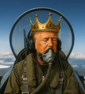 trump as king ai video screenshot