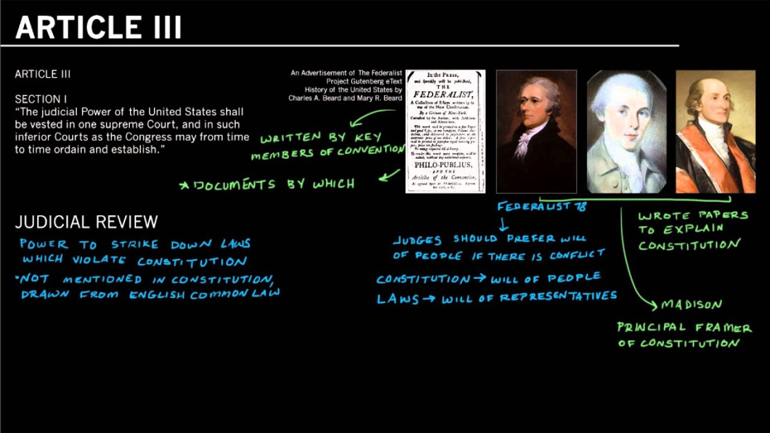Constitution Article III judicial power federal courts