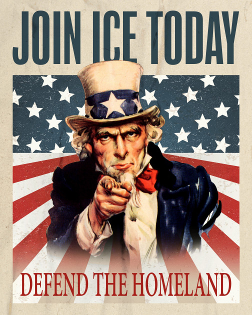 ICE recruitment patriot advertisement