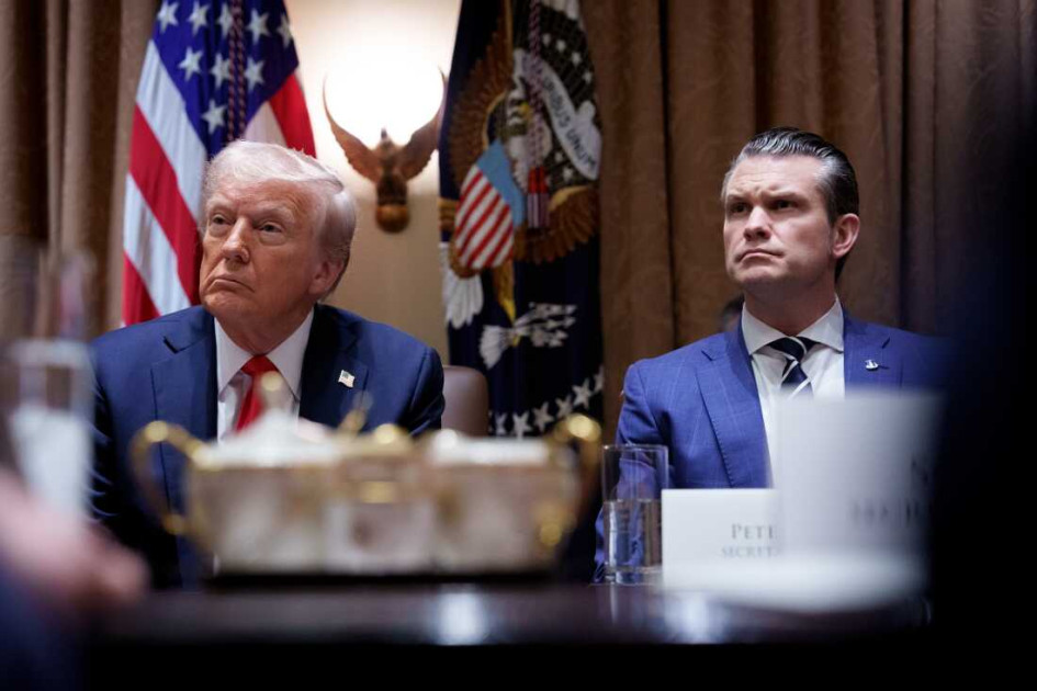 Trump and Hegseth at White House