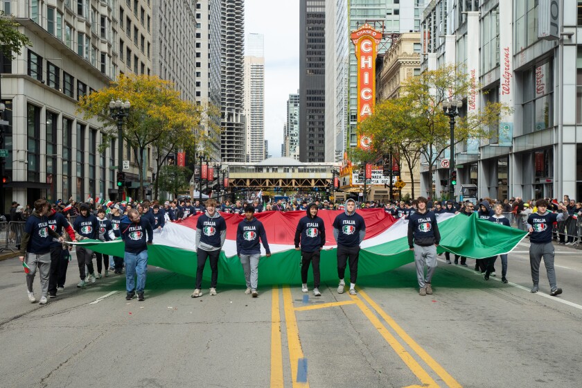 Italian American community Columbus Day heritage celebration