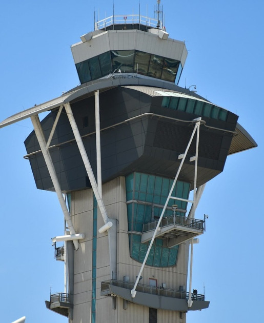 air traffic control tower at airport