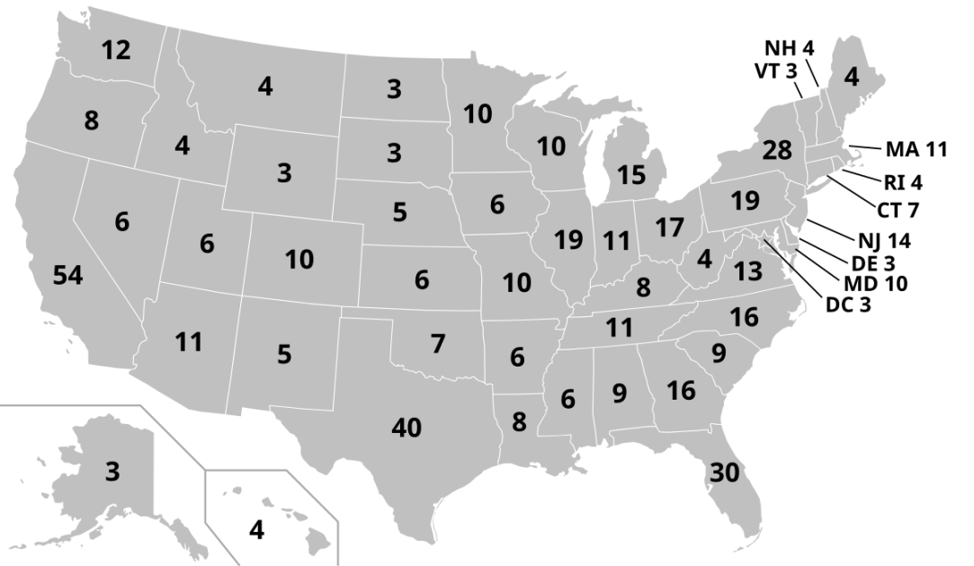 2028 presidential election calendar map