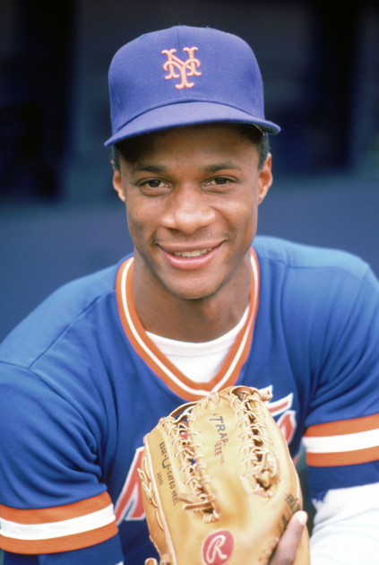 Darryl Strawberry in New York Mets uniform 1980s