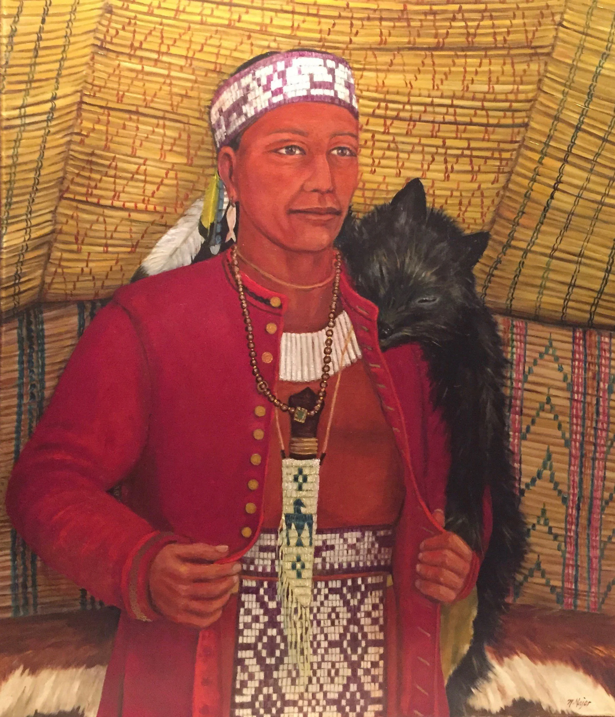 Massasoit Wampanoag leader historical portrait