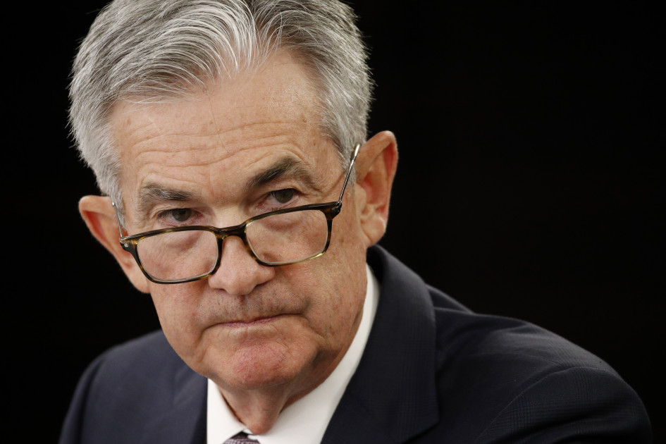 jerome powell looking thoughtful