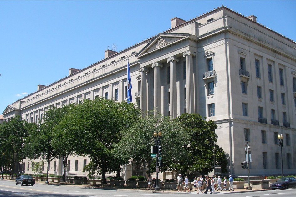 The Department of Justice building exterior
