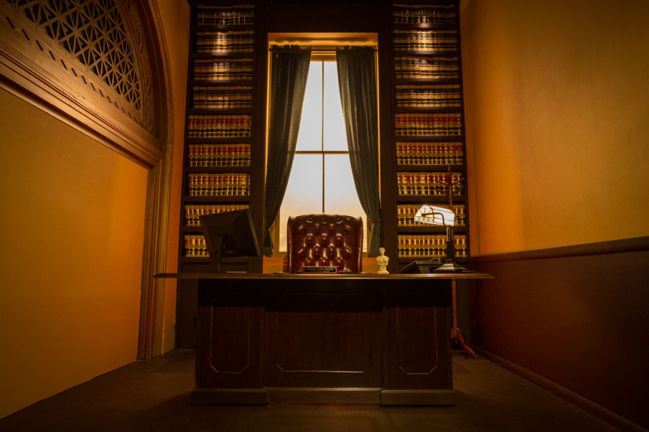 empty judge chambers office