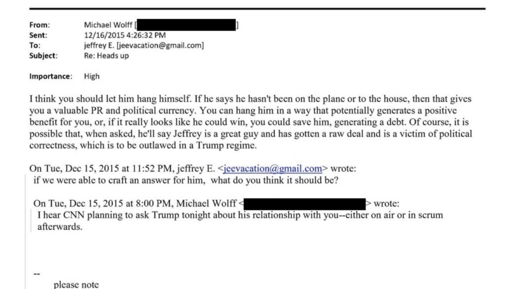 wolff epstein email screenshot