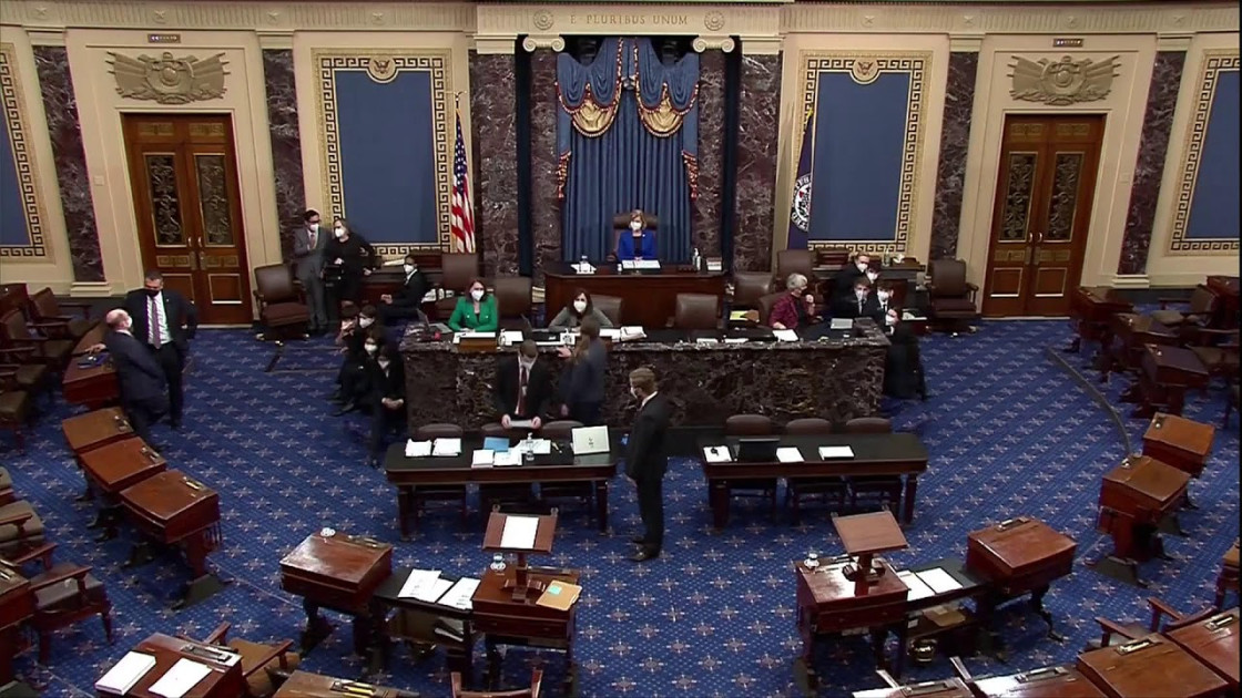 Senate chamber debate floor