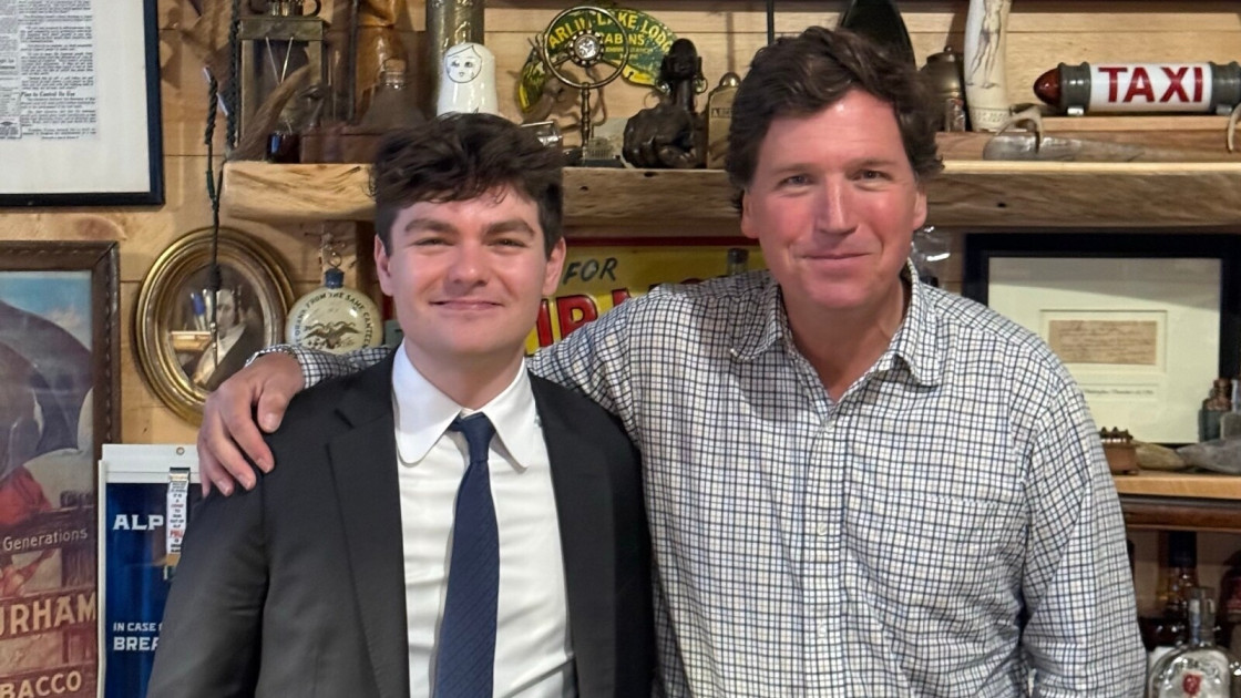 Tucker Carlson and Nick Fuentes