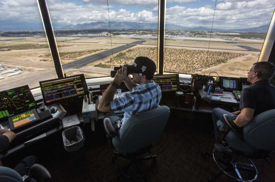 air traffic control tower workers
