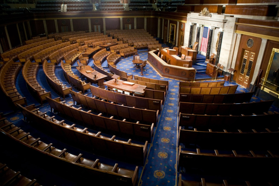 House chamber empty seats
