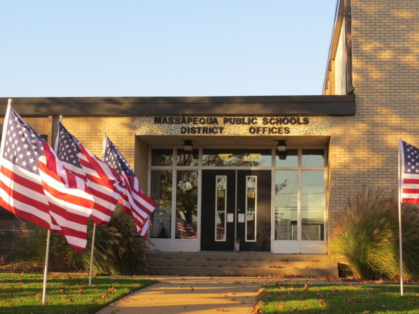 Massapequa School Board meeting or building