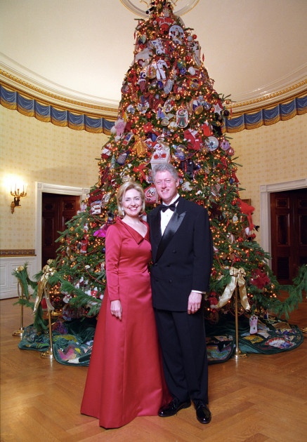 Hillary Clinton Santa's Workshop Christmas 1997