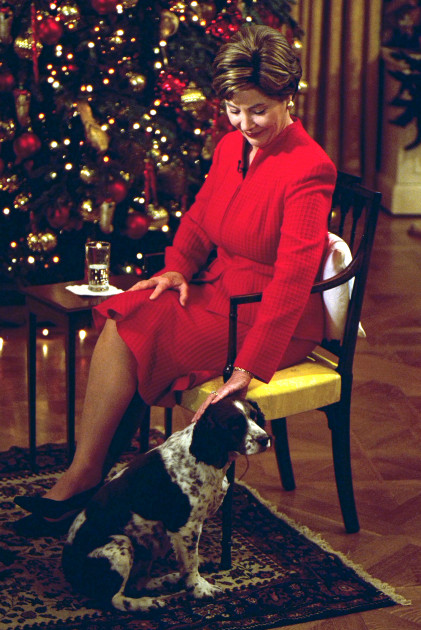 Laura Bush animal theme Christmas 2002