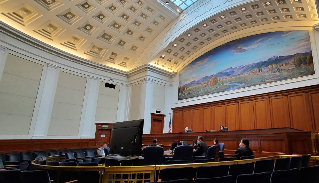 California courtroom interior
