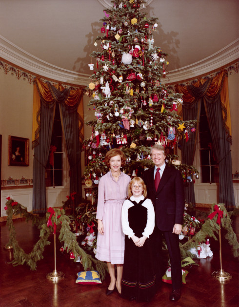 Rosalynn Carter White House Christmas tree 1977