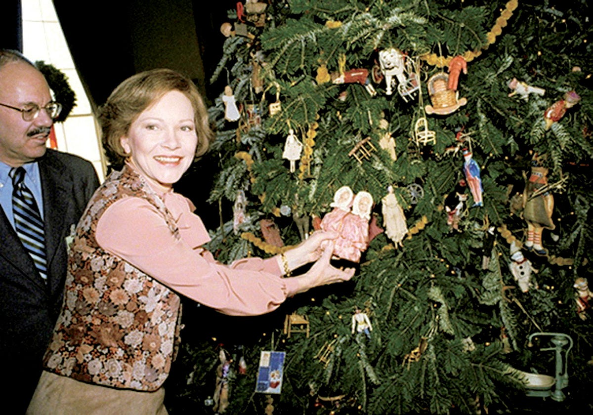 Amy Carter White House Christmas tree 1978
