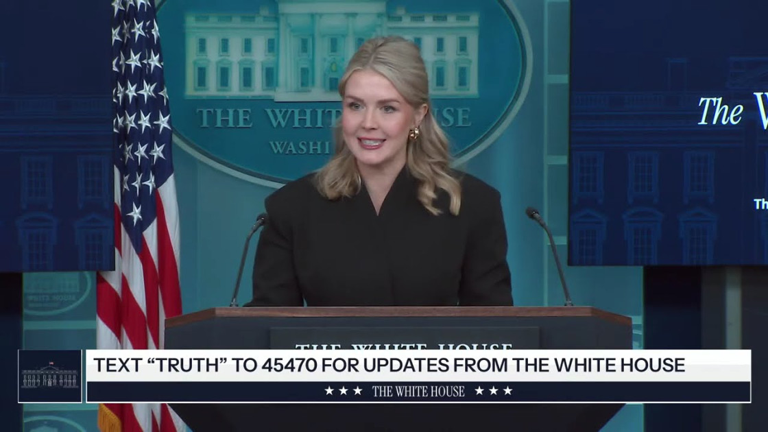 White House Press Secretary Karoline Leavitt december 2025