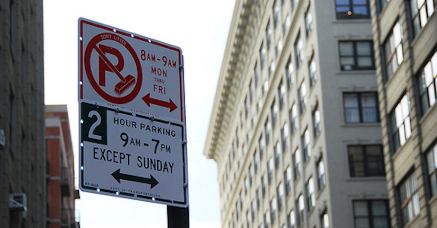 New York City street parking signs