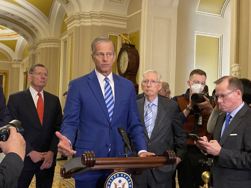 Senate Majority Leader John Thune press conference
